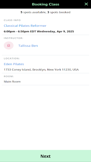Eden Pilates Screenshot 3