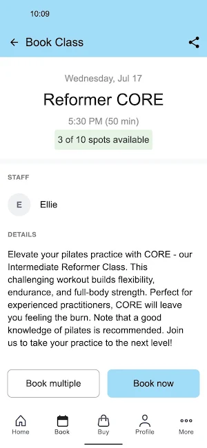 Pure Pilates Mosman Screenshot 2