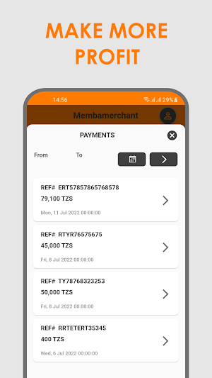 MembaMerchant Screenshot 2