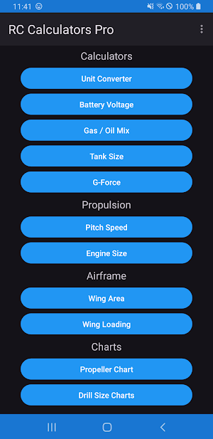 RC Calculators Pro Screenshot 0