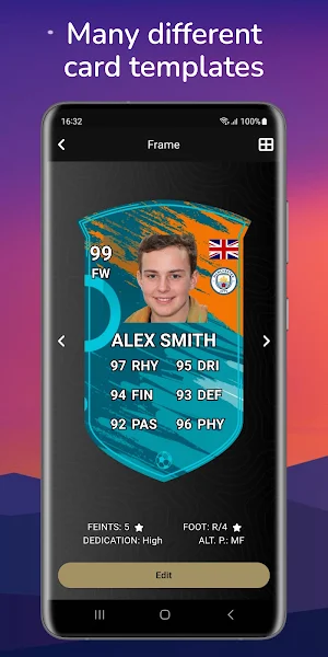 Futcard builder: players Screenshot 1