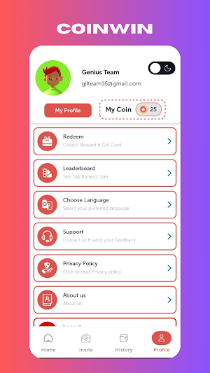 CoinWin Screenshot 2