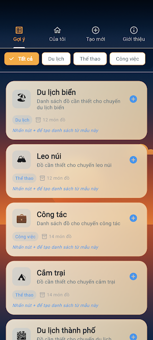Packing List Screenshot 0