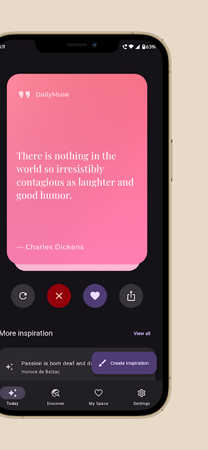 DailyMuse: Motivational Quotes Screenshot 0