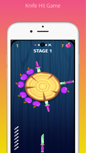 Knife Hit Game Screenshot 0