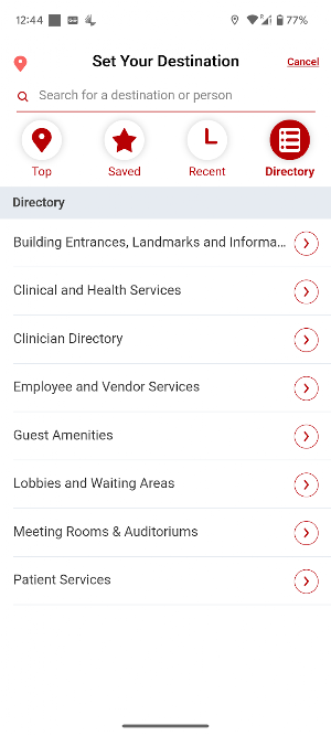 UH Hospital Maps Screenshot 2