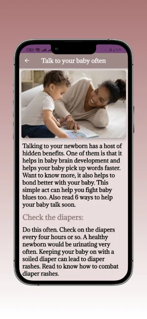 Baby Care Motherhood Guide Screenshot 1