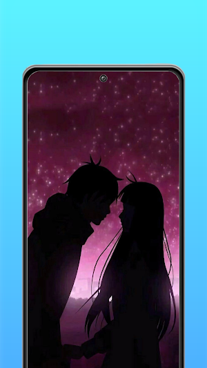 Cute Anime Couple Wallpaper HD Screenshot 3