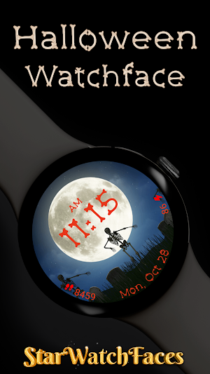 Halloween Watchface: Skeletons Screenshot 0