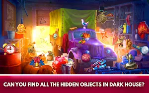 Hidden Object Games 200 Levels : Dark House Screenshot 2