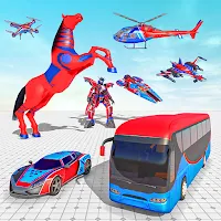 Horse Robot Car Transform Game