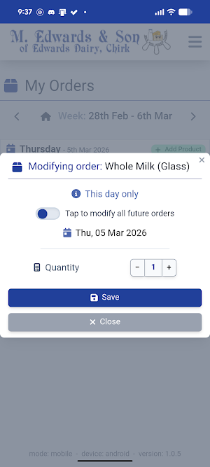 Edwards Dairies Screenshot 3