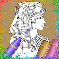 Egypt Myth Coloring Glitter
