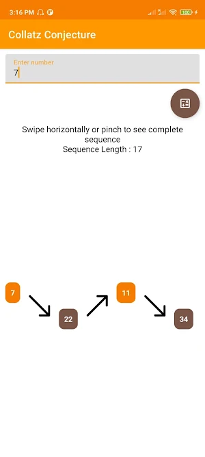 Collatz Conjecture Screenshot 1