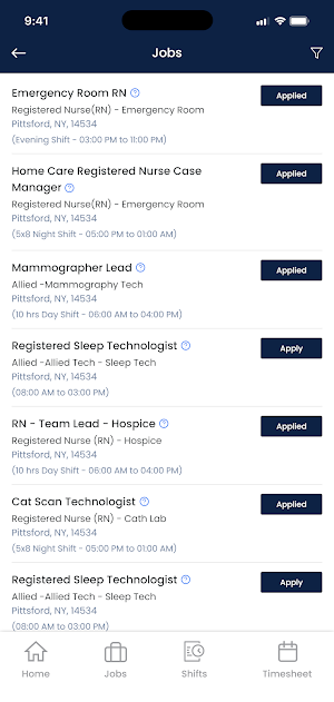 Cure Staffing Screenshot 2