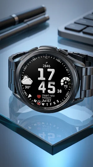 Digital Watch Face CUE178 Screenshot 0