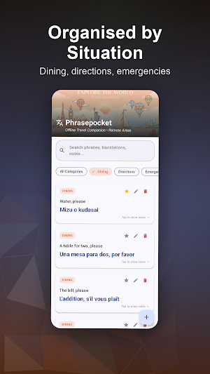 Phrasepocket: Travel Words Screenshot 1