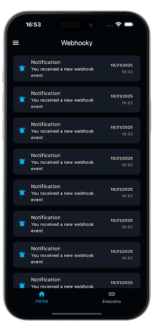 Webhook to Push Notifications Screenshot 0