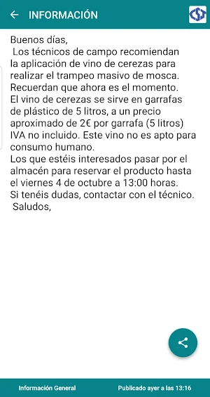 Cooperativa San José de Piorna Screenshot 1