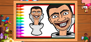 Toilet Monster Coloring Puzzle Screenshot 2