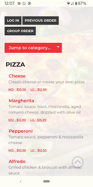 Casa Pizza Screenshot 1