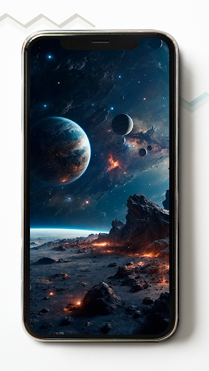 Galaxy and Planets Wallpapers Screenshot 0