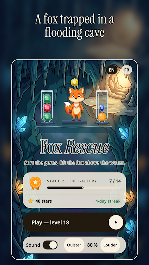 Fox Rescue: Gem Puzzle Screenshot 0