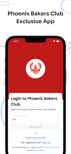 Phoenix Bakers Club Screenshot 1