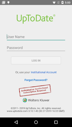 UpToDate for Android Screenshot 0
