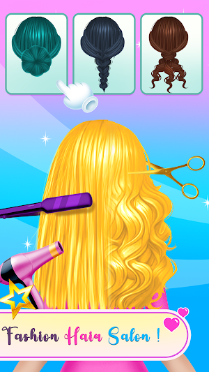 Girl Hair Salon Spa & Dress Up Screenshot 1