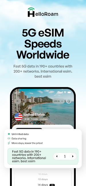HelloRoam: Travel eSIM Card Screenshot 3