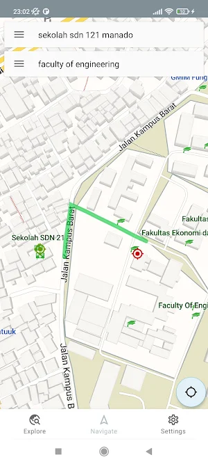 Manado Indonesia Offline Map Screenshot 1