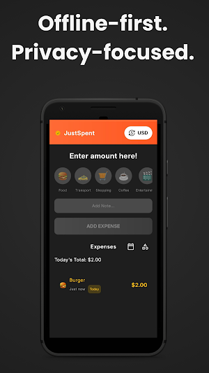JustSpent:Expense Tracker Screenshot 2