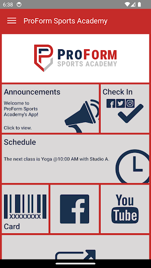 ProForm Sports Academy Screenshot 1