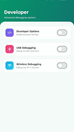 Dev Control: Developer Options Screenshot 1