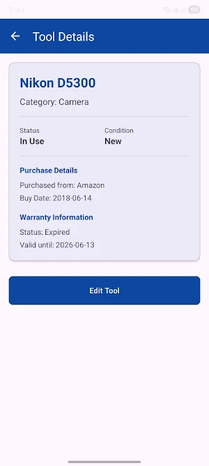 Tools Inventory - Manage Tools Screenshot 3