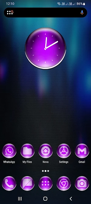 Purple Pixl Glass Icon Pack Screenshot 0