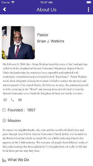 Greater Emmanuel Church Screenshot 1