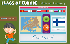 Flags of Europe - Montessori Geography Screenshot 1