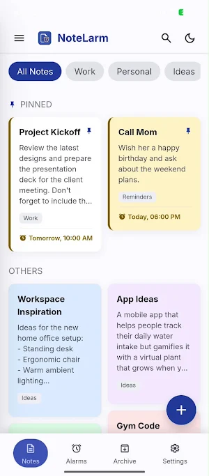 NoteLarm - Smart Notepad Screenshot 1