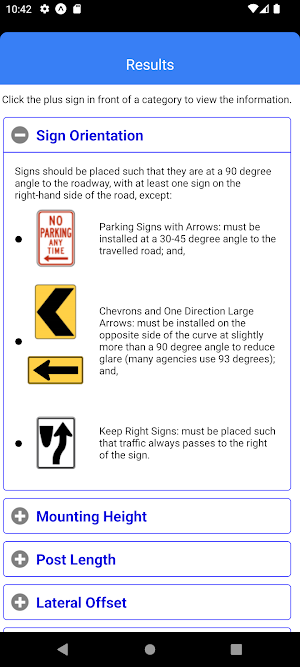 ODOT Traffic Sign Installation Screenshot 2