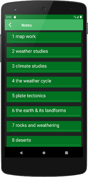 Geography Revision Screenshot 1