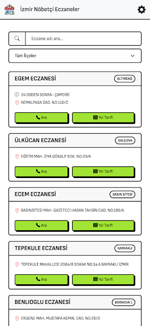 İzmir Nöbetçi Eczaneler Screenshot 2