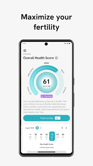 Juno - Men's Fertility Tracker Screenshot 1