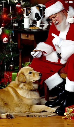 Santa Claus Lock Screen Screenshot 0