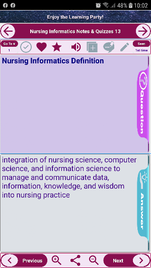Nursing Informatics Exam Review: Notes & Concepts Screenshot 0
