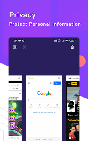 Hot Browser -Video Download, Private, Fast & Safe Screenshot 3