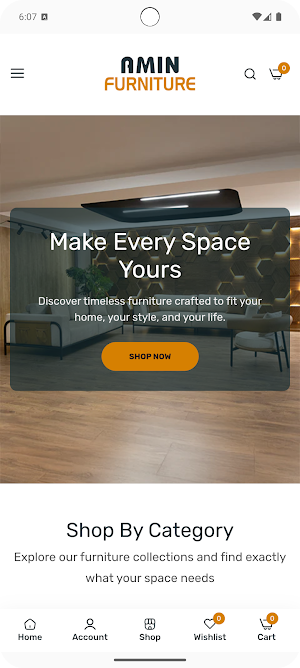 Amin Furniture Screenshot 1