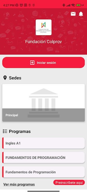 Fundación Colprov Screenshot 0