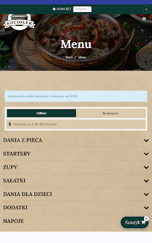 Kociołek Wrocław Screenshot 2